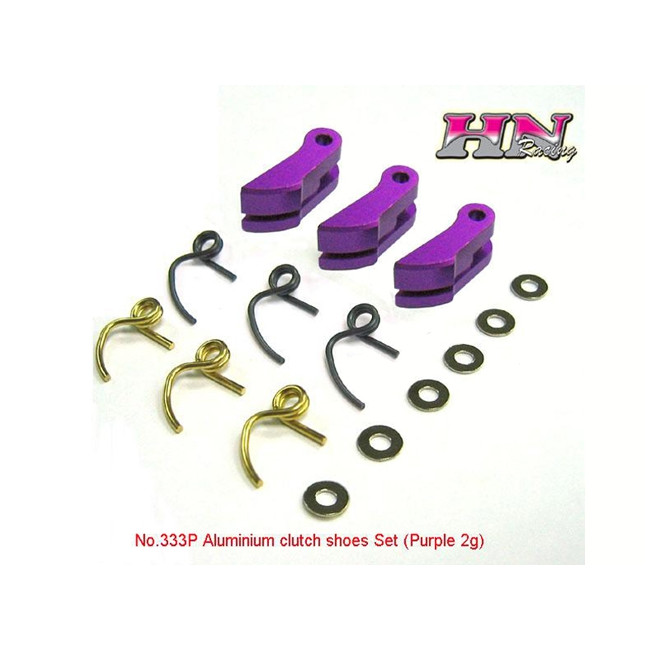 333P ZAPATAS EMBRAGUE ALUMINIO CNC PÚRPURA 2 SET MUELLE