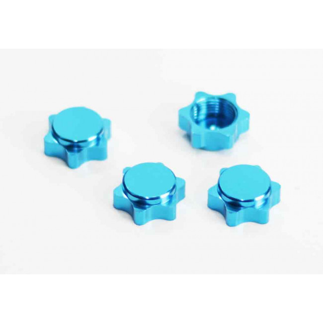 TUERCAS RUEDAS CIEGAS 1/8 AZULES