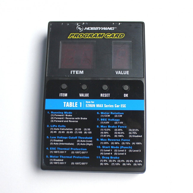 Tarjeta Programadora Led HobbyWing