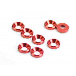 ARANDELAS PARA TORNILLO CÓNICO 3MM ROJAS