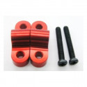 PIEZAS DE ANCLAJE TRASERAS ALUMINIO ROJO 12428