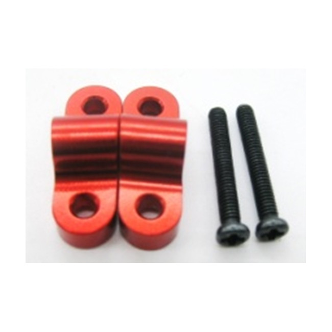 PIEZAS DE ANCLAJE TRASERAS ALUMINIO ROJO 12428