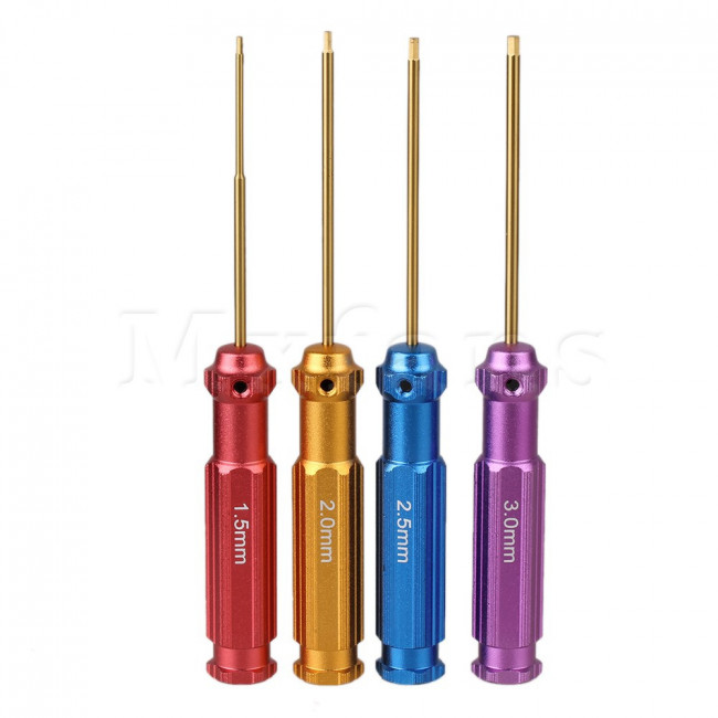 JUEGO DE LLAVES ALLEN MANGO ALUMINIO 1.5-2-2.5-3MM