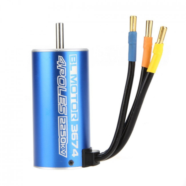 MOTOR BRUSHLESS SURPASS 4POLOS 3674 2250KV EJE 5MM