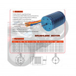 MOTOR BRUSHLESS SURPASS 4POLOS 3650 3000KV EJE3.17