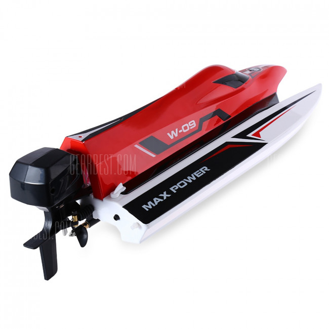 WLTOYS L915 LANCHA RC BRUSHLESS 43CM LIPO 11.1V 45KM/H F1 (ROJA)