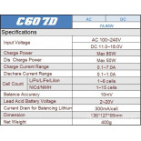 CARGADOR-DESCARGADOR C607D 80W AC/DC DIGITAL UNIVE