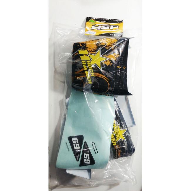 CARROCERÍA ROCK HAMMER AMARILLA 1/10