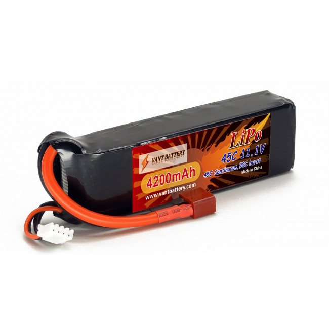 BATERÍA LIPO 11.1V 4.200MHA 45C (3S) ALTA DESCARGA CONECTOR TDEAN