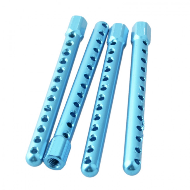 TORRETAS DE CARROCERÍA METÁLICAS AZUL SONIC-XEME ALUMINIO