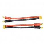 CABLE SILICONA PARA CARGADOR: BANANAS A XT60 150MM