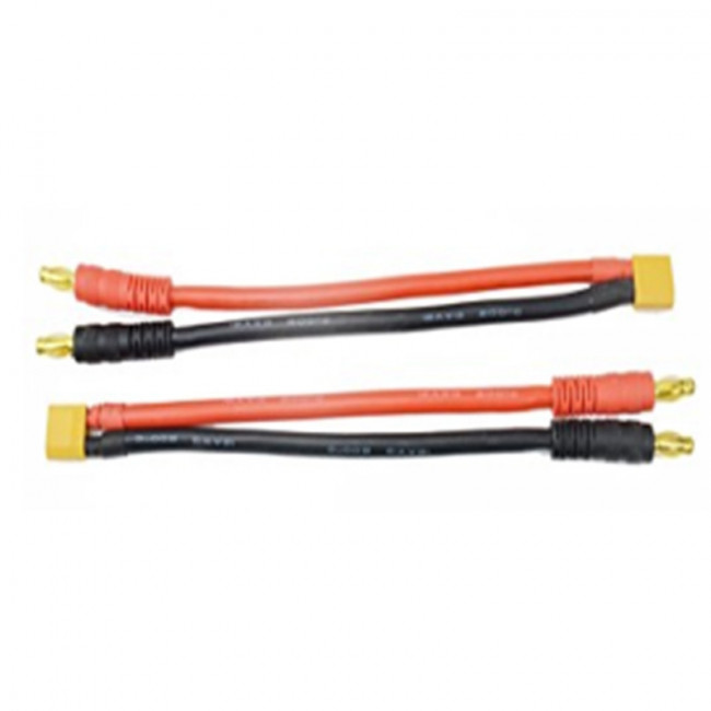 CABLE SILICONA PARA CARGADOR: BANANAS A XT60 150MM