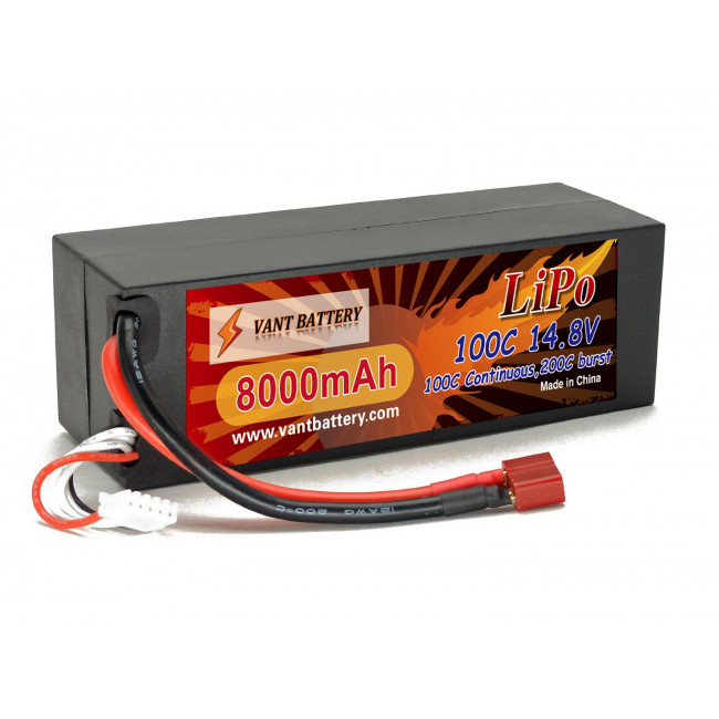 BATERÍA LIPO VANT BATTERY ALTA DESCARGA 14.8V 8.000MHA 100C
