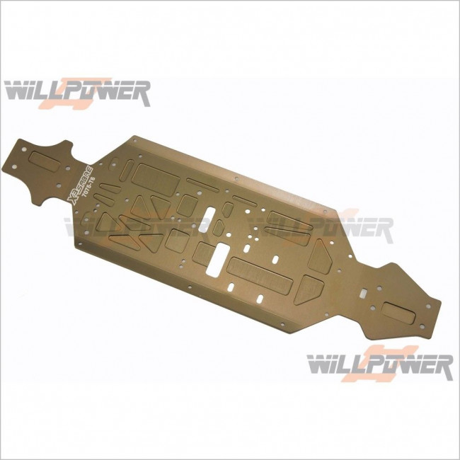 CHASIS ALUMINIO CNC 7075 X3 SABRE PRO NITRO BUGGY