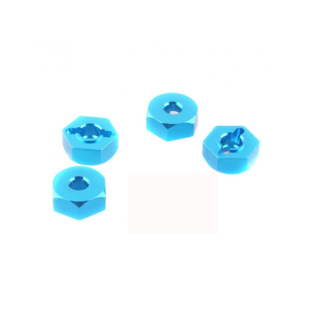 HEXÁGONOS RUEDAS ALUMINIO AZUL 12MM