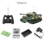 TANQUE RC HENG LONG TIGER CAMUFLAJE LUZ SONIDO 1/26 MULTIFUNCIÓN
