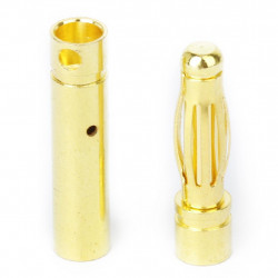 CONECTORES BANANA 4MM ORO MACHO Y HEMBRA