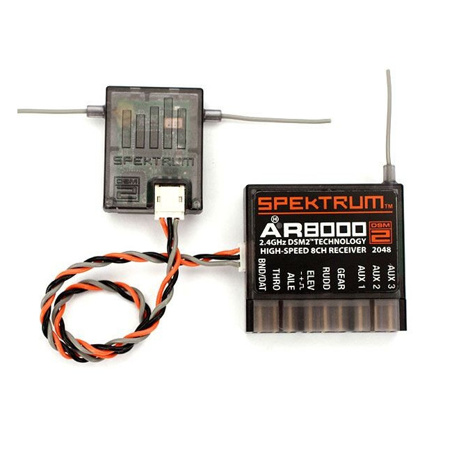 EMISORA RC SPEKTRUM DX8G2 + RECEPTOR AR8000 8 CANALES 2.4GH