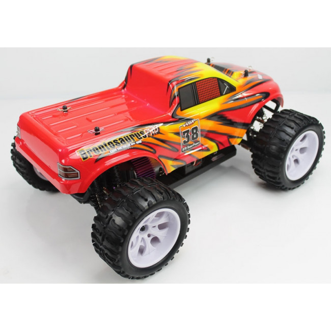 Brontosaurus Coche RC HSP Truck Rojo Amarillo