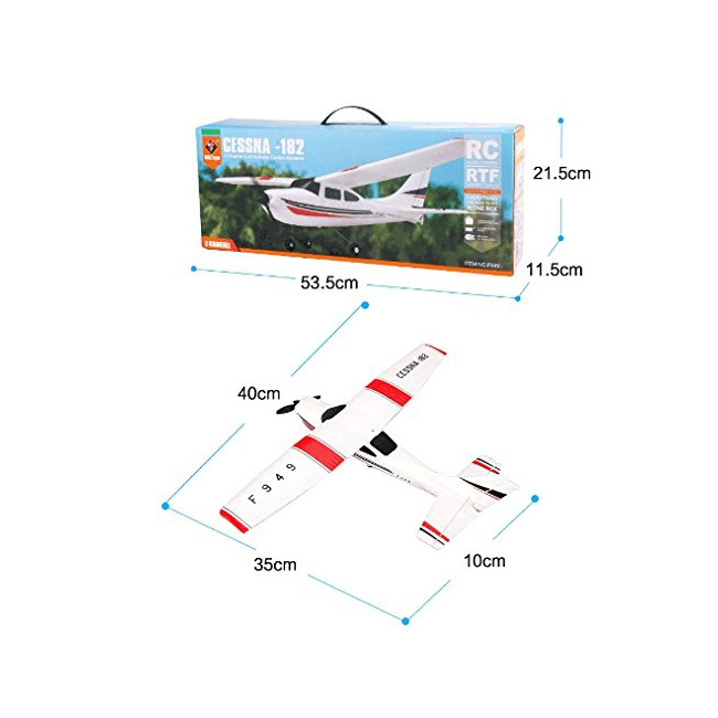 WLToys - Avión RC Mini Cessna 3 Canales WLToys R.T.F.2.4GHZ - WLTF949