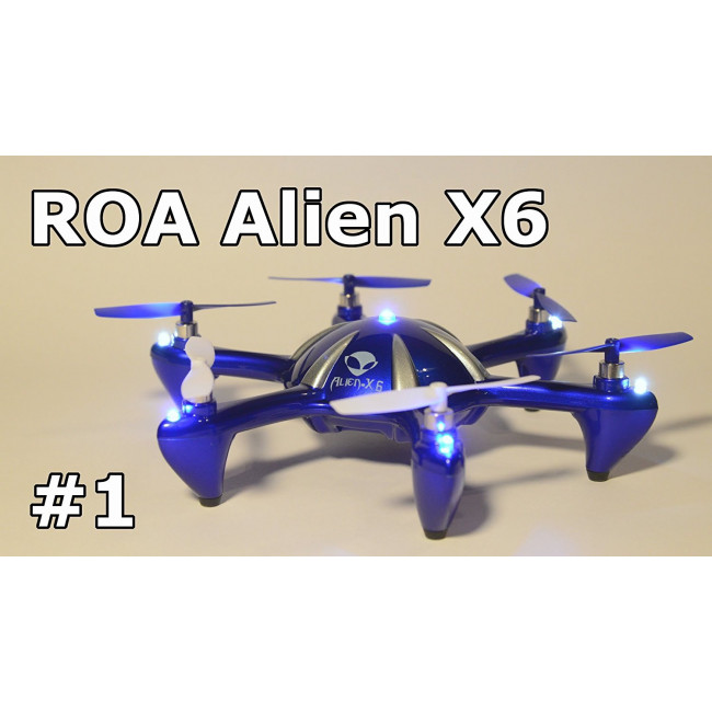 Roa Hobby - Hexacopter Alien X6 4CH 6 Ejes con Cámara Azul