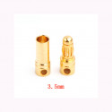Conector oro tipo banana 3,5 mm Macho y Hembra