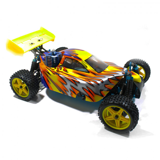 Warhead (Atomic) HSP Buggy 1/10 4wd (2,4GHZ) Plateado y Amarillo