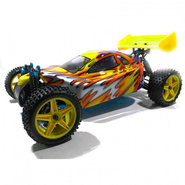 Warhead (Atomic) HSP Buggy 1/10 4wd (2,4GHZ) Plateado y Amarillo