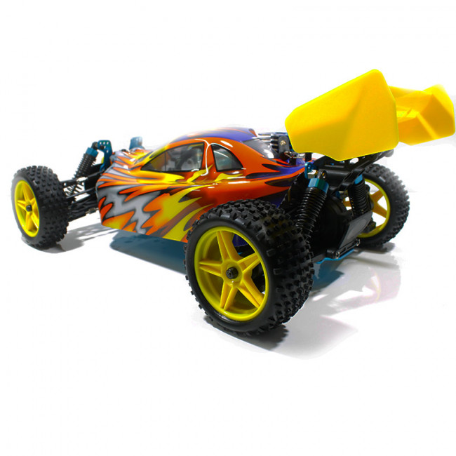 Warhead (Atomic) HSP Buggy 1/10 4wd (2,4GHZ) Plateado y Amarillo