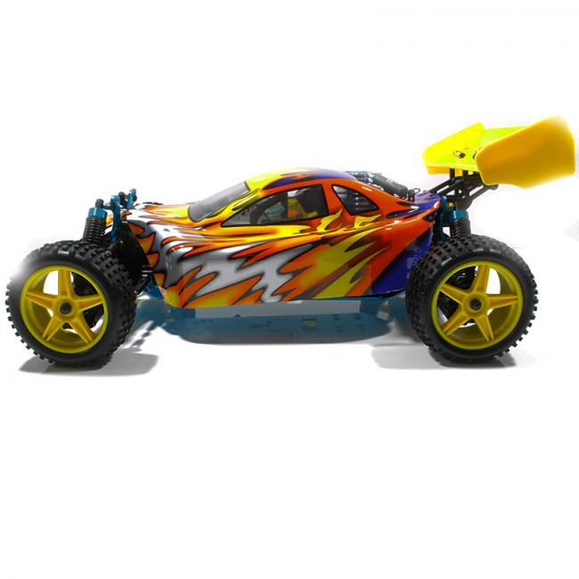 Warhead (Atomic) HSP Buggy 1/10 4wd (2,4GHZ) Plateado y Amarillo