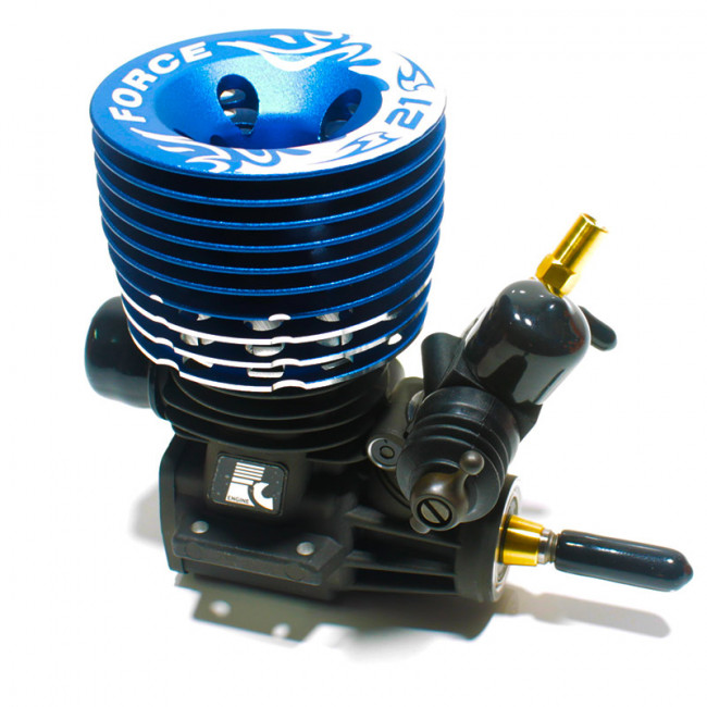 MOTOR NITRO FORCE 21 PRO 3 TRANSFERS CULATA CNC + 2 VENTURIS 3,46CC 2,35PS 34.000RPM TURBO