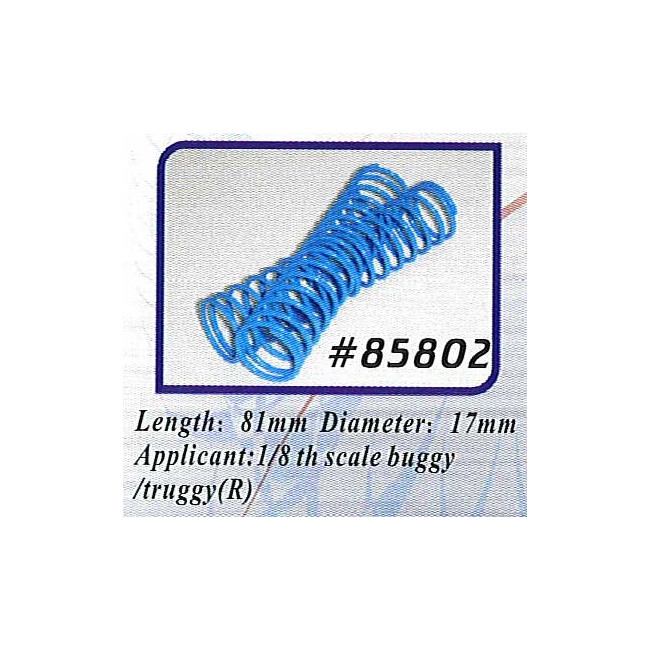 Muelles amortiguación 1/8 buggy Tras