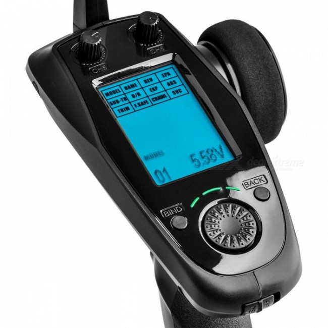 EMISORA RADIO CONTROL FLYSKY GT5 + RECEPTOR BS6 CON GIRÓSCOPO 2,4GHZ NEW2018