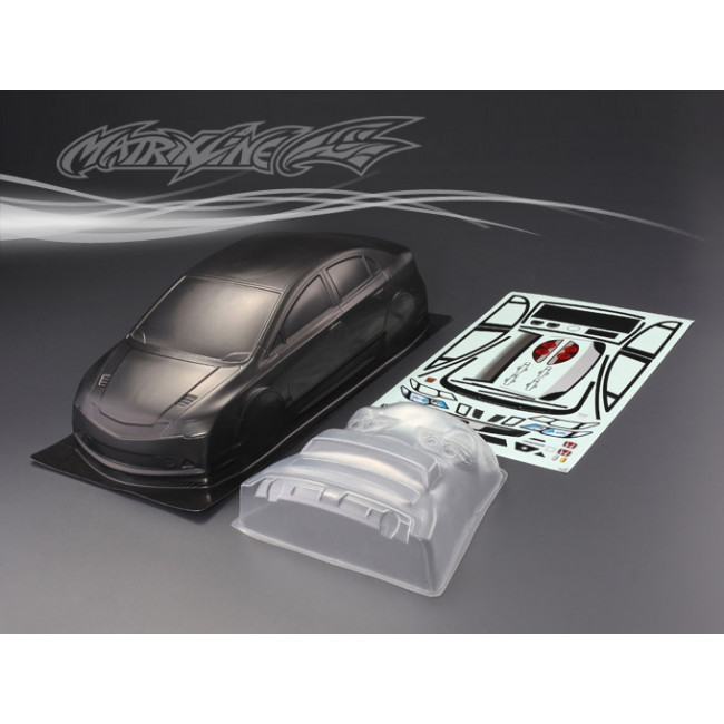 CARROCERÍA HONDA CIVIC TOURING 1/10 PINTADA EN CARBONO