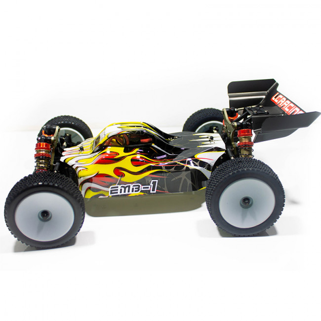 COCHE BRUSHLESS BUGGY 1/14 LC RACING EMB-1H RTR LIPO VERSION (7,4V)  AMARILLO NEGRO