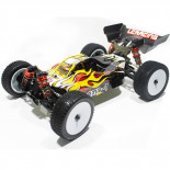 COCHE BRUSHLESS BUGGY 1/14 LC RACING EMB-1H RTR LIPO VERSION (7,4V)  AMARILLO NEGRO