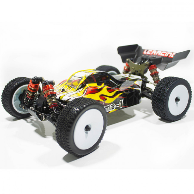 COCHE BRUSHLESS BUGGY 1/14 LC RACING EMB-1H RTR LIPO VERSION (7,4V)  AMARILLO NEGRO