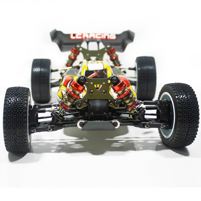 COCHE BRUSHLESS BUGGY 1/14 LC RACING EMB-1H RTR LIPO VERSION (7,4V)  AMARILLO NEGRO