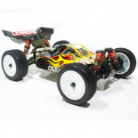 COCHE BRUSHLESS BUGGY 1/14 LC RACING EMB-1H RTR LIPO VERSION (7,4V)  AMARILLO NEGRO