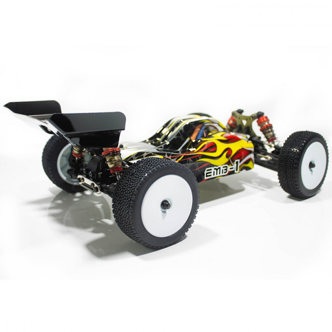 COCHE BRUSHLESS BUGGY 1/14 LC RACING EMB-1H RTR LIPO VERSION (7,4V)  AMARILLO NEGRO