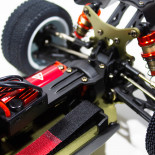 COCHE BRUSHLESS BUGGY 1/14 LC RACING EMB-1H RTR LIPO VERSION (7,4V)  AMARILLO NEGRO