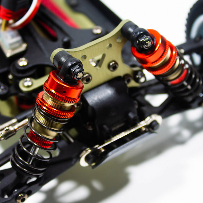 COCHE BRUSHLESS BUGGY 1/14 LC RACING EMB-1H RTR LIPO VERSION (7,4V)  AMARILLO NEGRO