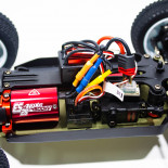 COCHE BRUSHLESS BUGGY 1/14 LC RACING EMB-1H RTR LIPO VERSION (7,4V)  AMARILLO NEGRO
