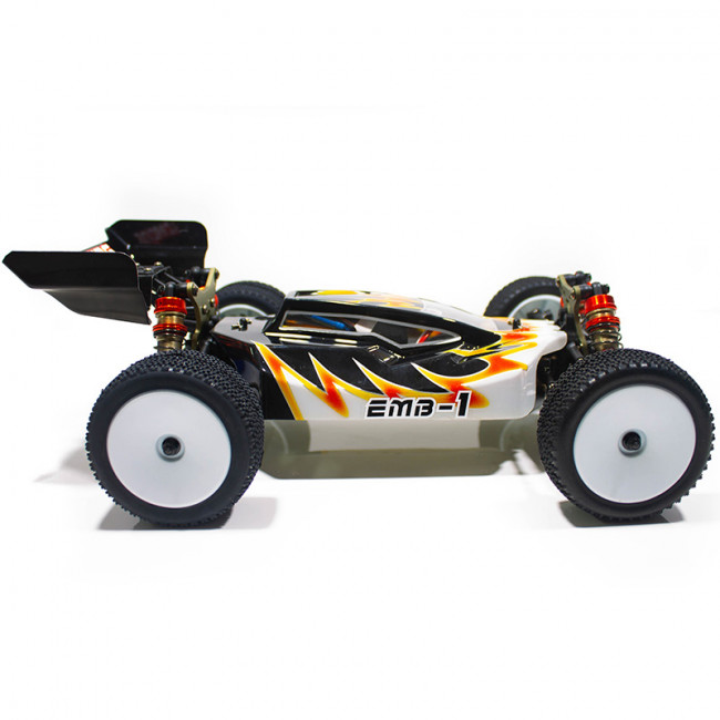COCHE BUGGY 1/14 EMB-1L LC RACING RTR C/ESCOBILLAS LIPO VERSION (7,4V)  NEGRO Y BLANCO