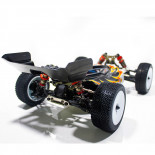 COCHE BUGGY 1/14 EMB-1L LC RACING RTR C/ESCOBILLAS LIPO VERSION (7,4V)  NEGRO Y BLANCO