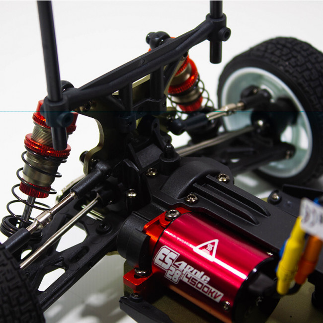 COCHE BRUSHLESS RALLY 1/14 LC RACING EMB-WRCH RTR  LIPO VERSION (7,4V) AZUL