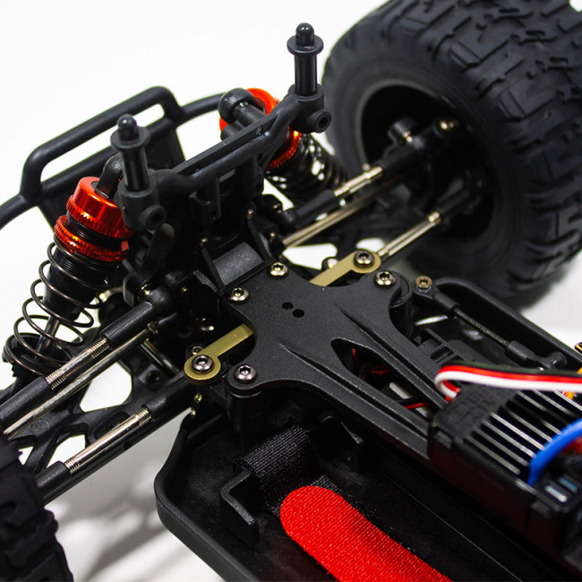 COCHE BIG FOOT 1/14 EMB-MTL LC RACING RTR C/ESCOBILLAS LIPO VERSION (7,4V)