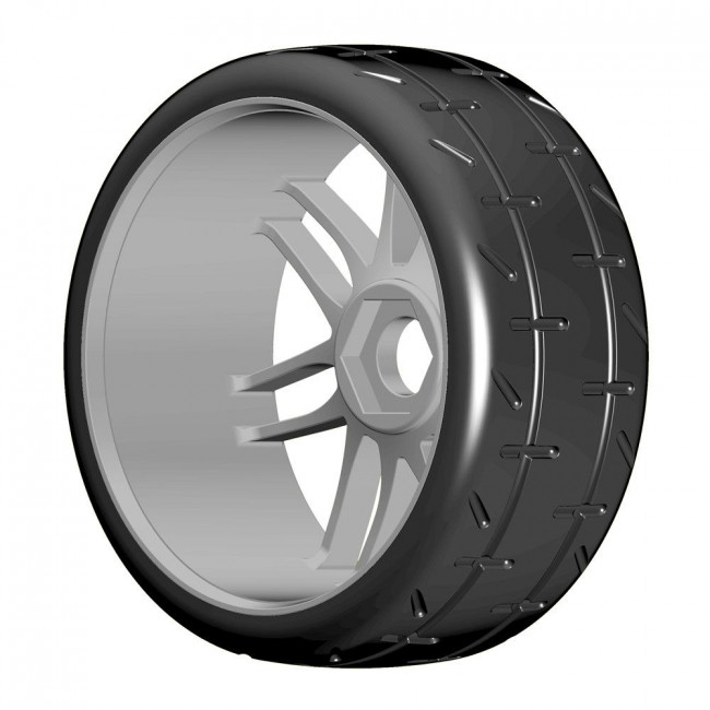 RUEDAS RC 1/8 GT S5 MEDIA REVO GRP PLATEADA