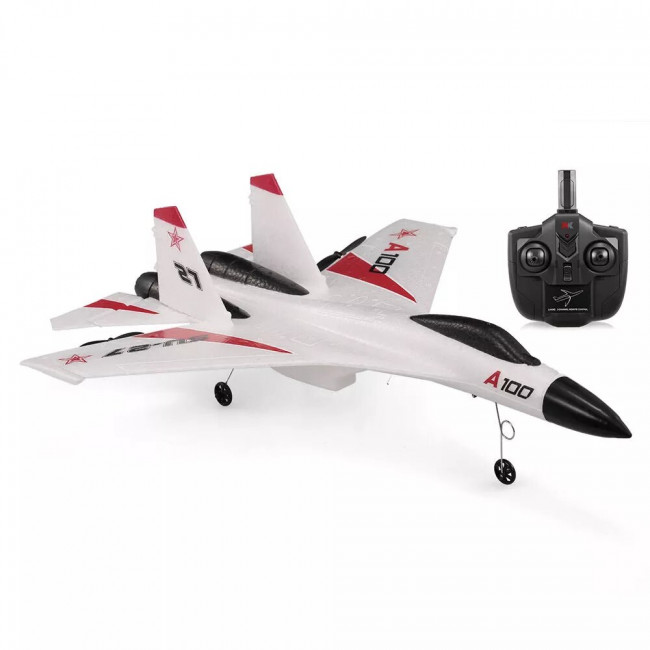 XK A100 AVIÓN RC SU27 LISTO PARA VOLAR INICIACIÓN BLANCO