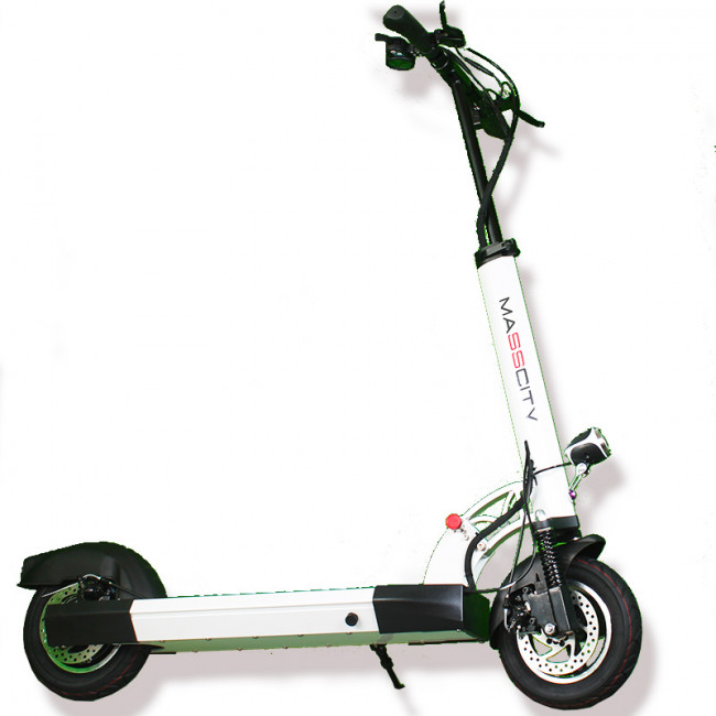 MASSCITY MSC-011 45KM/H BRUSHLESS 500W BAT. 48V 10A 30KM AUTONOMÍA INTERMITENTES TRASEROS (BLANCO)